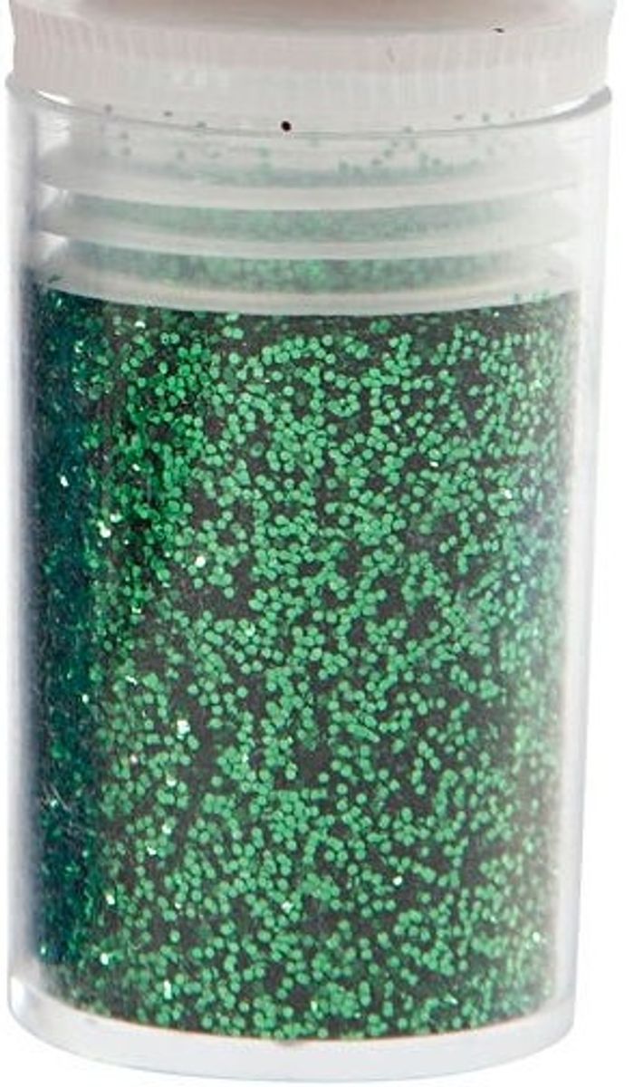 Glitter, biologisk nedbrytbart, GRØNN