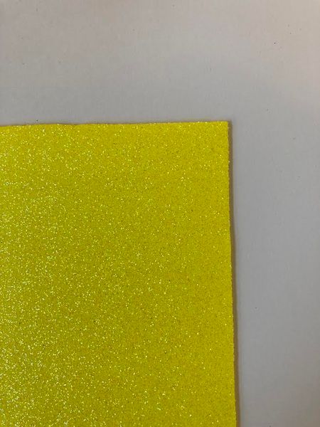 Hovedbilde Mosgummi med glitter, gul