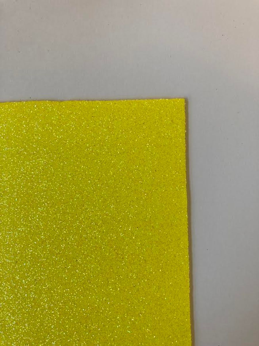 Mosgummi med glitter, gul