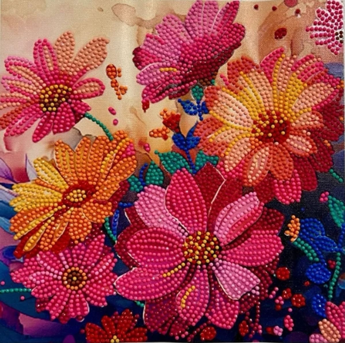 Blomster, 25 x 25 cm