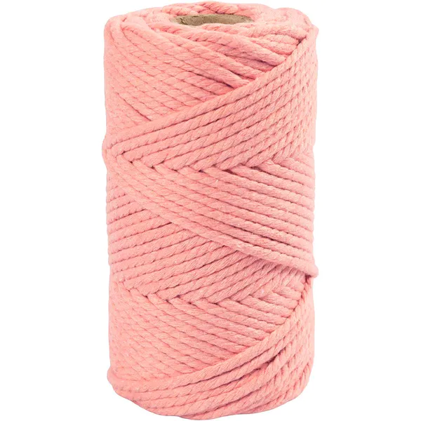 Hovedbilde Makrame-garn: rosa, 4 mm