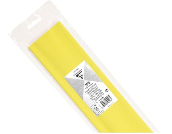 Hovedbilde Kreppapir- lys gul 