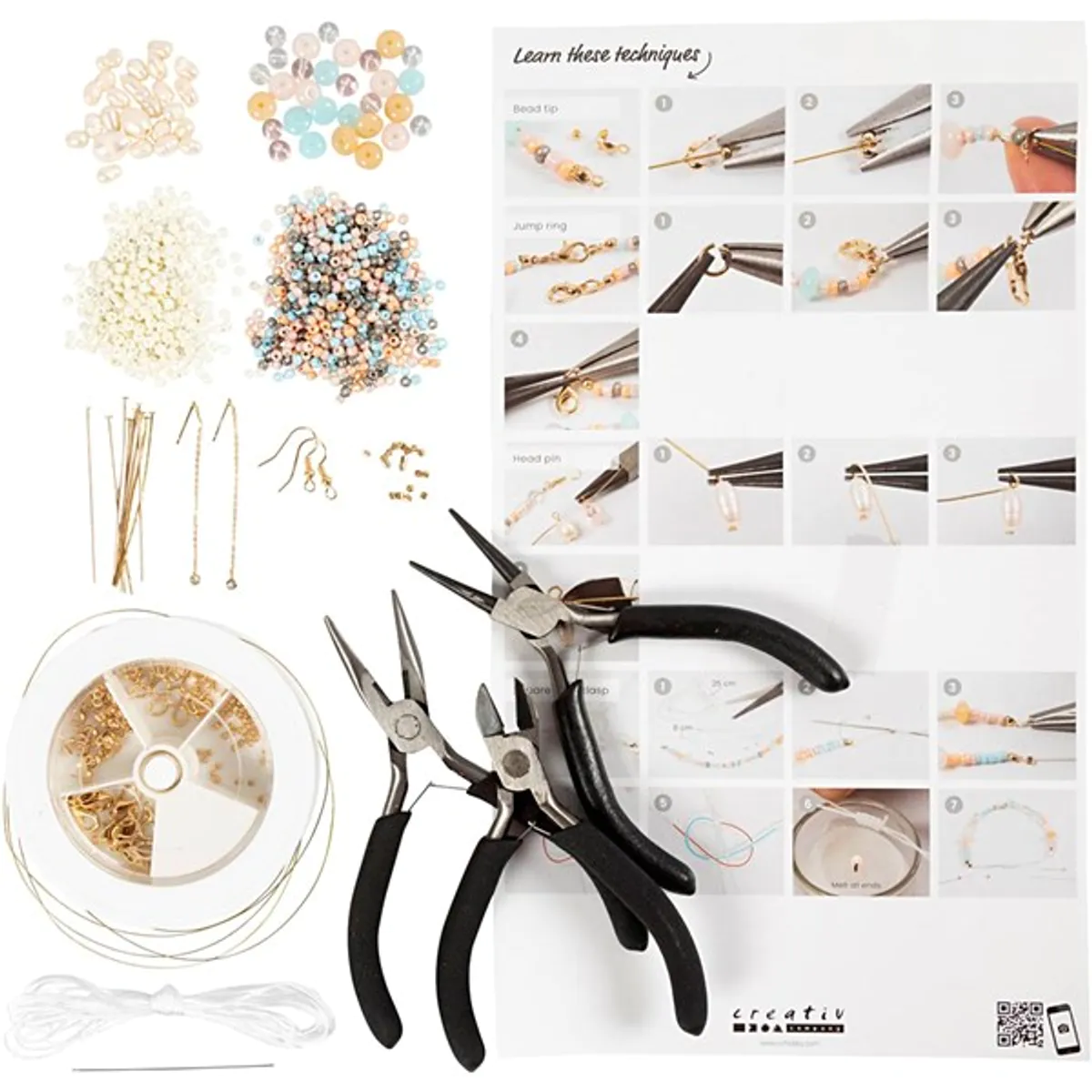 Start DIY kit smykker, klassiske perler