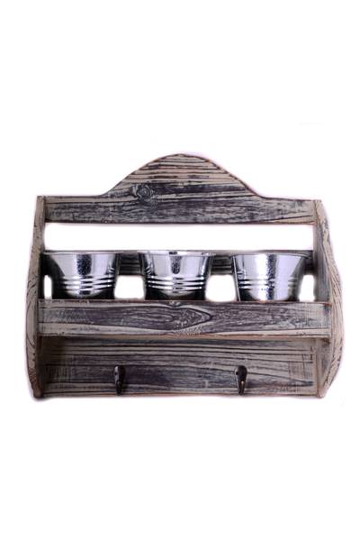 Hovedbilde Hylle med kroker til f.eks. kjøkkenting