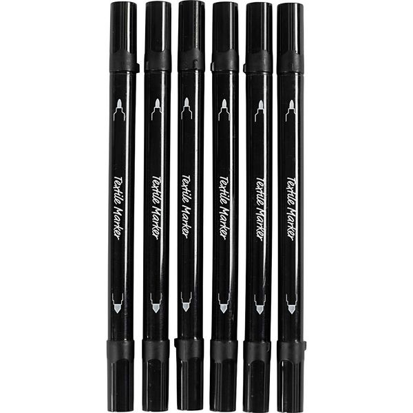 Hovedbilde Tekstiltusj, svart