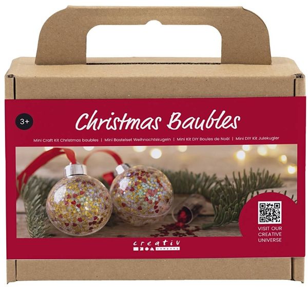 Hovedbilde DIY Kit: Julekuler med paljetter