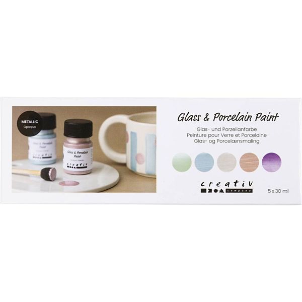 Hovedbilde Glass og porselensmaling, metallisk, dekkende, ...