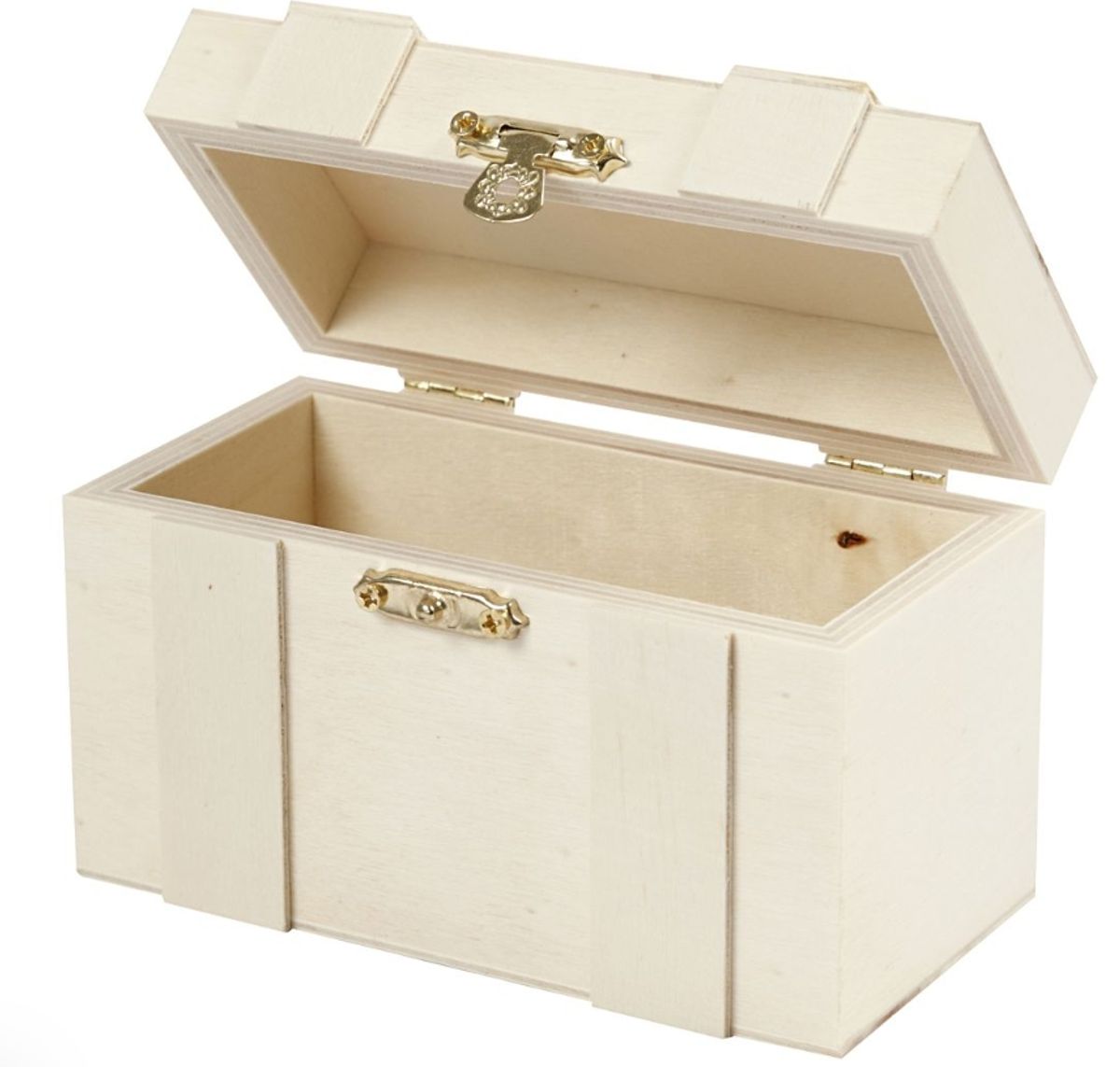 Skattekiste:  7,5 cm x 12 cm x 6 cm