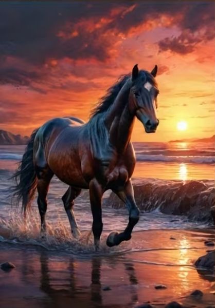 Hovedbilde Silkesvarten, 25 x 35 cm