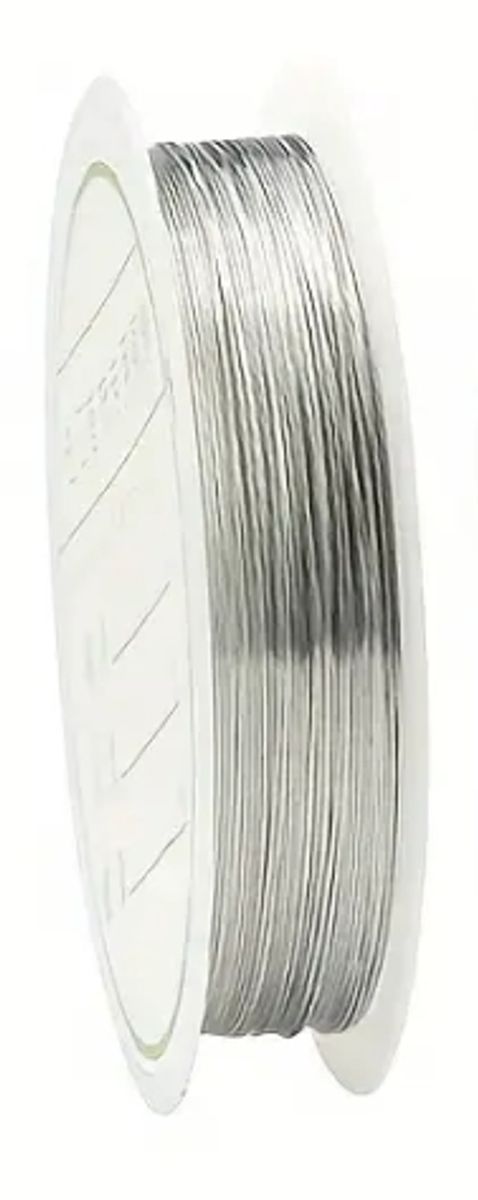 Smykkewire – 0,4 mm – Sølvfarget